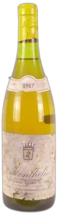 photo 1987 Monthélie Jean Parent Premier Cru Château-Gaillard Blanc Bourgogne