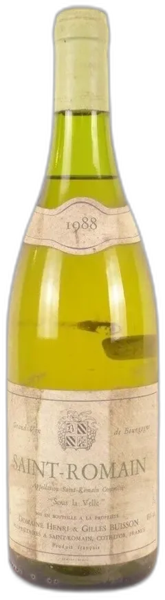 illustration du vin 1988 Saint-Romain Henri et Gilles Buisson Sous la Velle Blanc Bourgogne