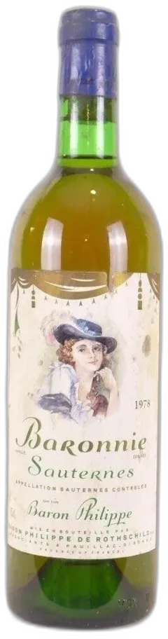 photo 1978 Sauternes la Bergerie Baron Philippe de Rothschild Liquoreux Bordeaux