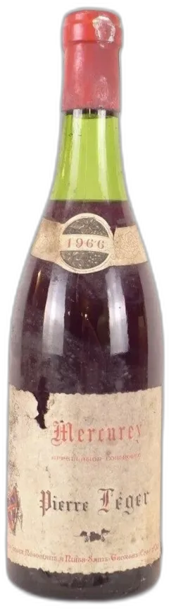 photo 1966 Mercurey Pierre Léger Étiquette Abîmée) Rouge Bourgogne