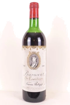 photo 1980 Saint-Émilion Baronat Baron Philippe de Rothschild b1 Rouge Bordeaux