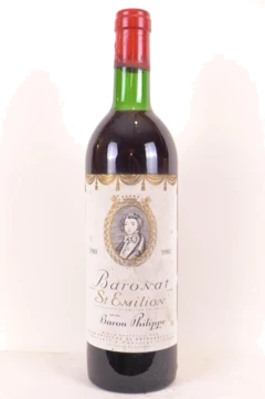 photo 1980 Saint-Émilion Baronat Baron Philippe de Rothschild Rouge Bordeaux