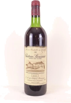 photo 1982 Pessac-Léognan Château Bouscaut Grand Cru Classé Rouge Bordeaux
