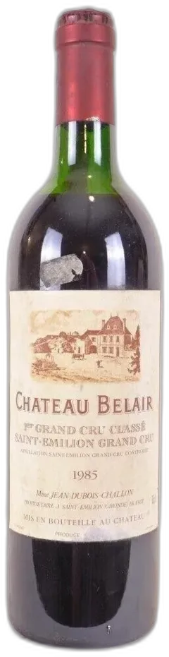 photo 1985 Saint-Émilion Château Belair Premier Grand Cru Classé Rouge Bordeaux