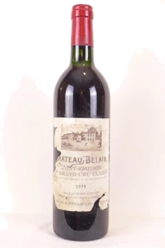 photo 1979 Saint-Émilion Château Belair Premier Grand Cru Classé Étiquette Abîmée) Rouge Bordeaux