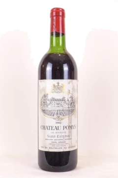 photo 1982 Saint-Estèphe Château de Pomys Cru Bourgeois Rouge Bordeaux