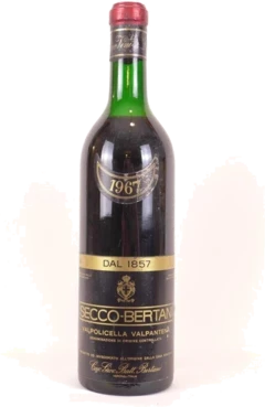 photo 1967 Valpolicella Secco-Bertani Valpantena Rouge Vénitie Italie