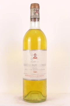 photo 1981 Pessac-Léognan Château Pape Clément Grand Cru Blanc Bordeaux
