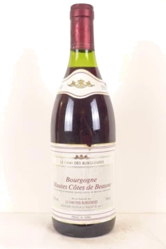 photo 1990 Hautes Côtes de Beaune le Chai des Burgondes Étiquette Sale) Rouge Bourgogne