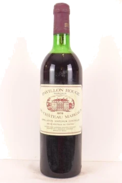 photo 1976 Margaux Pavillon Rouge du Château Margaux Rouge Bordeaux