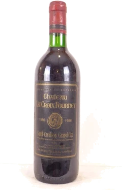 photo 1986 Saint-Émilion Château la Croix Fourney Grand Cru Rouge Bordeaux