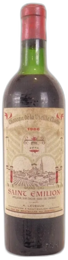 photo 1966 Saint-Émilion Château de la Vieille Cloche Grand Cru b2 Rouge Bordeaux