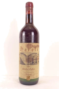 photo 1964 Barolo Giulio Gabri Étiquette Tâchée) Rouge Piémont Italie
