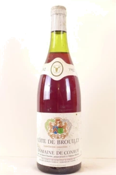 photo 1982 Côte de Brouilly Domaine de Conroy Georges Duboeuf Rouge Beaujolais