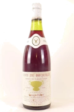photo 1981 Côte de Brouilly Georges Duboeuf la Coupe Diriet Rouge Beaujolais