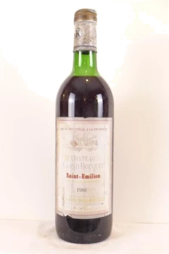 photo 1980 Saint-Émilion Château Grand Bouquey Rouge Bordeaux