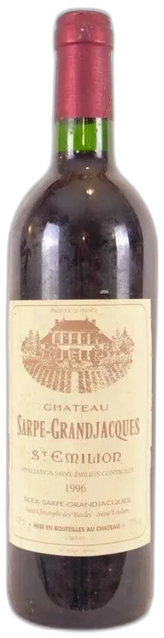 photo 1996 Saint-Émilion Château Sarpe Grandjacques Rouge Bordeaux