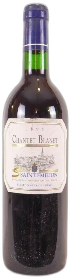 photo 1995 Saint-Émilion Château Blanet Fût de Chêne Rouge Bordeaux