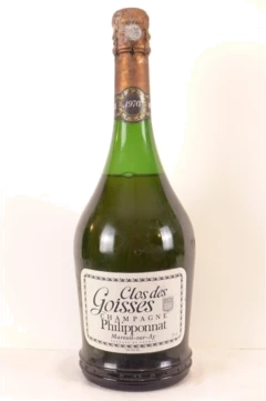 photo 1970 Champagne Philipponnat Clos des Goisses Mareuil-Sur-ay Capsule Abîmée) Pétillant Champagne