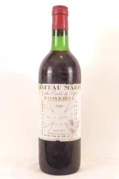 photo 1980 Pomerol Château Marzy Grand Enclos de Riffat Rouge Bordeaux