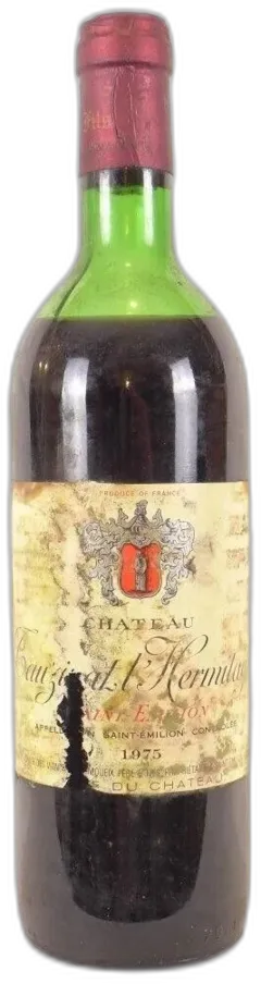 photo 1975 Saint-Émilion Tauzinat l’Hermitage Étiquette Abîmée) Rouge Bordeaux