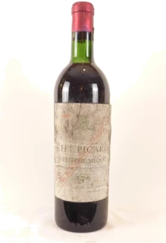 photo 1959 Saint-Estèphe Château Picard Capsule Oxydée) Rouge Bordeaux