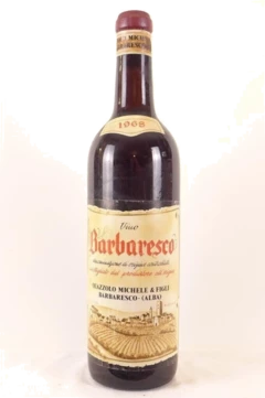 photo 1968 Barbaresco Quazzolo Michele e Figli Rouge Piémont Italie