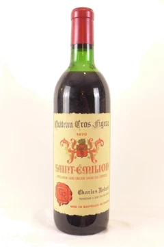 photo 1970 Saint-Émilion Château Cros Figeac Grand Cru b1 Rouge Bordeaux