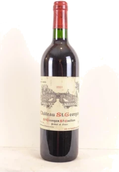 photo 2001 Saint-Georges Saint-Émilion Château Saint-Georges Étiquette Sale) Rouge Bordeaux