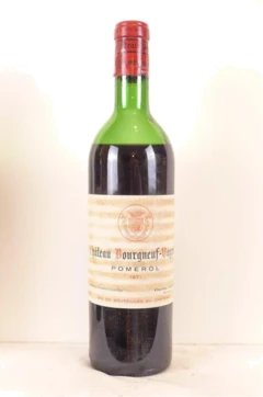 photo 1971 Pomerol Château Bourgneuf-Vayron Niveau Bas) Rouge Bordeaux