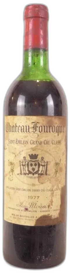 photo 1977 Saint-Émilion Château Fonroque Grand Cru Classé Étiquette Tâchée) Rouge Bordeaux