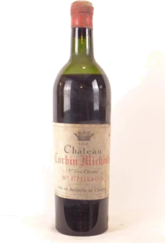 photo 1937 Saint-Émilion Château Corbin Michotte Premier Cru Classé Capsule Abîmée) Rouge Bordeaux