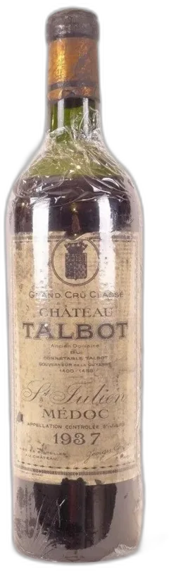photo 1937 Saint-Julien Château Talbot Grand Cru Classé Rouge Bordeaux