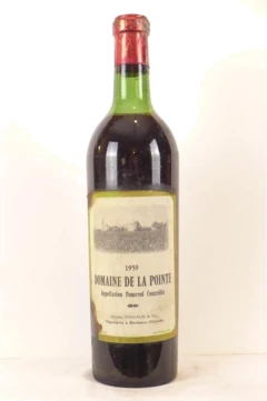 photo 1959 Pomerol Domaine de la Pointe Capsule Abîmée) Rouge Bordeaux