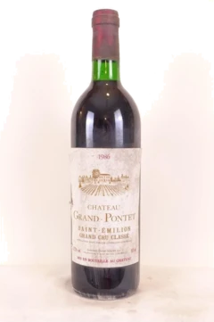 photo 1986 Saint-Émilion Château Grand Pontet Grand Cru Classé Rouge Bordeaux