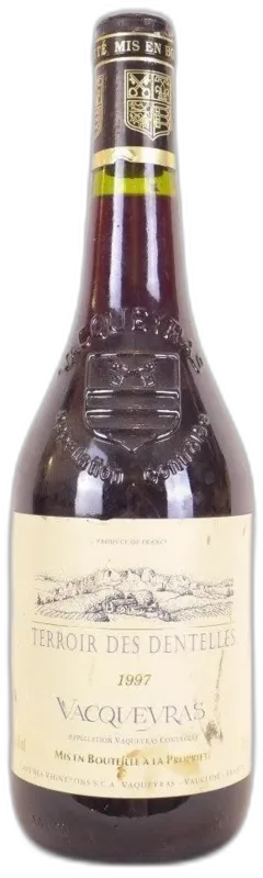photo 1997 Vacqueyras Cave des Vignerons Terroir des Dentelles Rouge Rhône