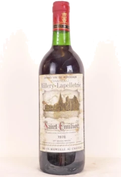 photo 1978 Saint-Émilion Château Millery-Lapelletrie Rouge Bordeaux