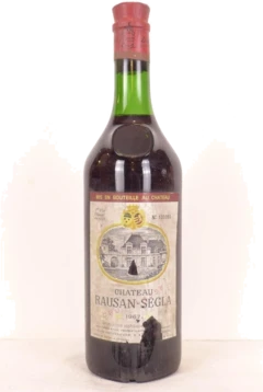 photo 1967 Margaux Château Rausan-Ségla Grand Cru Classé Étiquette Abîmée) Rouge Bordeaux