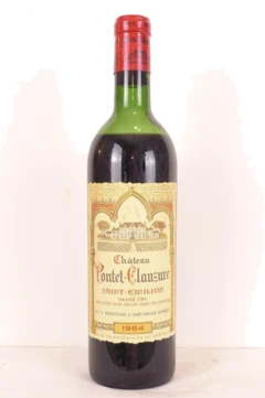 photo 1964 Saint-Émilion Château Pontet-Clauzure Grand Cru Rouge Bordeaux