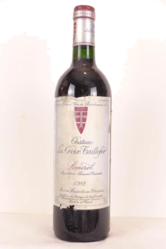 photo 1988 Pomerol Château la Croix Taillefer Étiquette Accro) Rouge Bordeaux