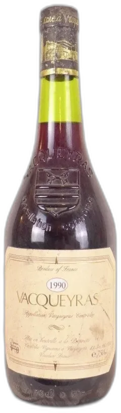 photo 1990 Vacqueyras Cave des Vignerons Rouge Rhône