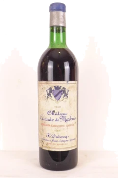 photo 1969 Saint-Estèphe Château Lalande de Marbuis Rouge Bordeaux