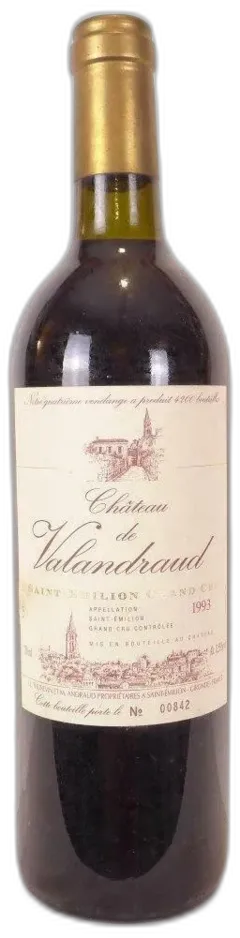 photo 1993 Saint-Émilion Château Valandraud Grand Cru 4200 Produites) Rouge Bordeaux