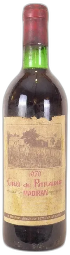 photo 1979 Madiran Cru du Paradis Rouge Sud-Ouest