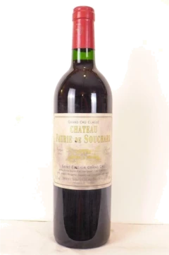 photo 1995 Saint-Émilion Château Faurie de Souchard Grand Cru Classé Étiquette Sale) Rouge Bordeaux