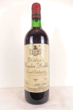 photo 1978 Saint-Estèphe Château Moulin Delille Rouge Bordeaux