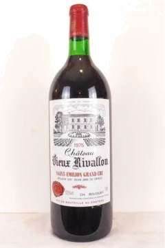 photo 1975 Saint-Émilion Château Vieux Rivallon Grand Cru Magnum Rouge Bordeaux