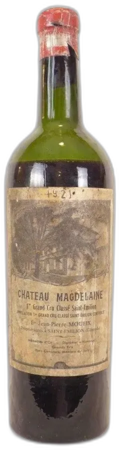 photo 1921 Saint-Émilion Château Magdelaine Grand Cru Classé b Rouge Bordeaux
