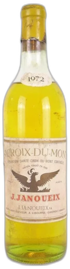 photo 1972 Sainte-Croix du Mont Janoueix Capsule Abîmée) Liquoreux Bordeaux