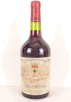 photo 1986 Gigondas Cave des Vignerons les Armoiries Rouge Rhône